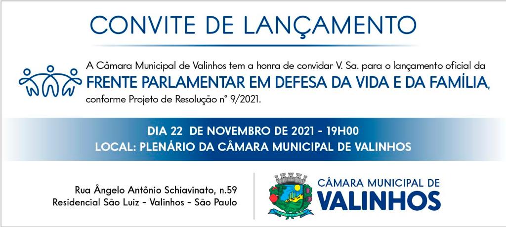 Lançamento da Frente Parlamentar em Defesa da Vida e da Família