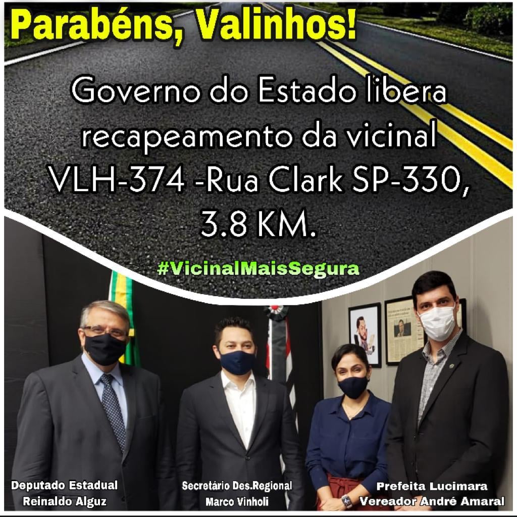 Recap da Rua Clark - Valinhos Reinaldo Alguz e André Amaral intermediam pedido junto ao governo do Estado de SP