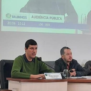 Audiência Pública da LDO 2023 - Vereador André Amaral destaca importância do papel fiscalizatório na Audiência Pública da LDO 2023 em Valinhos