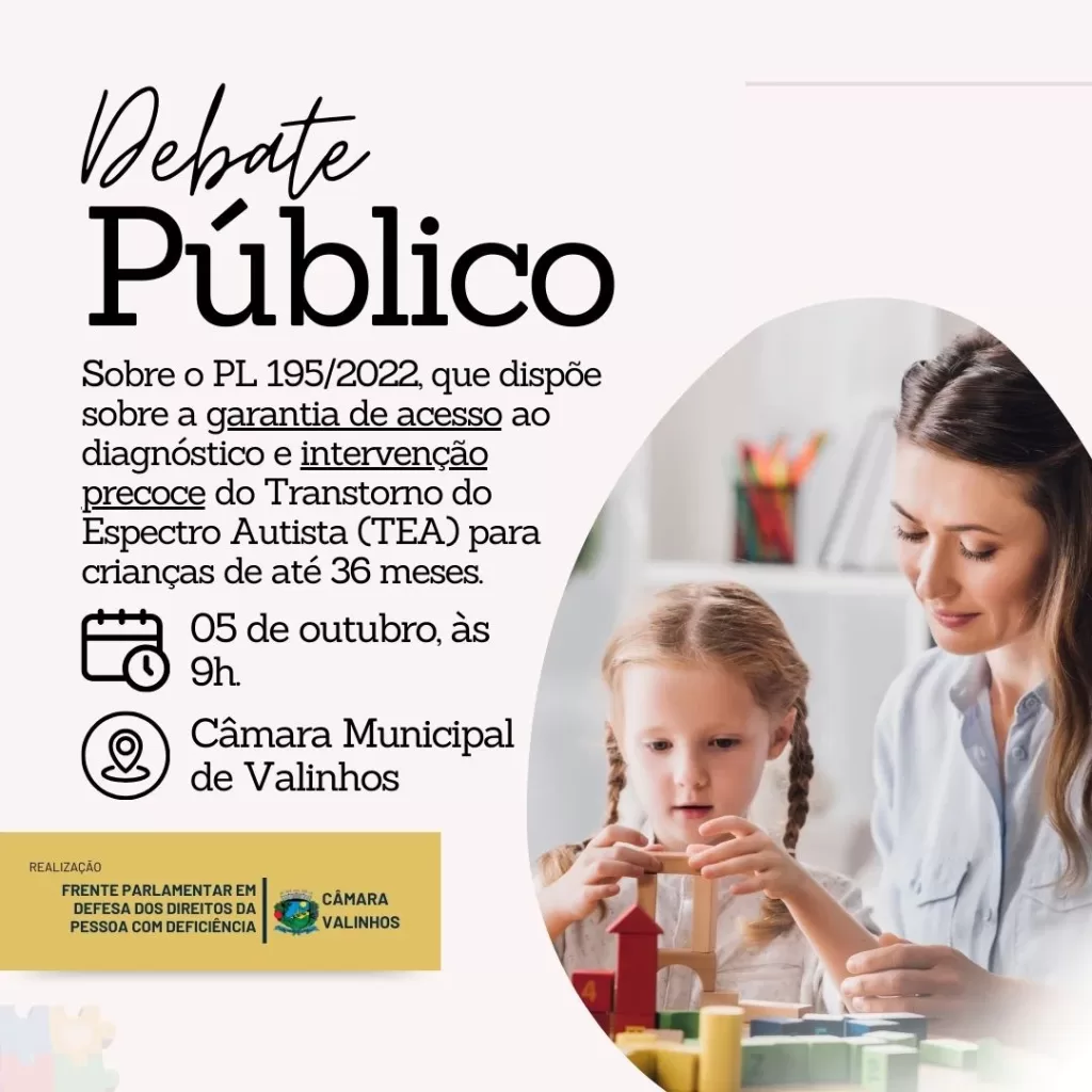 Debate Público - TEA - Transtorno do Espectro Autista