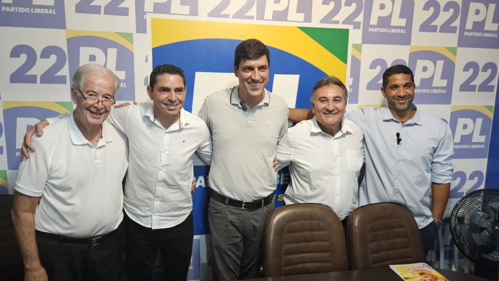 Ato de Filiação de André Amaral ao PL - Dunga Santos, Franklin Duarte de Lima, André Amaral, Major Rocco, Helder Pereira