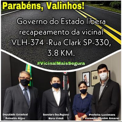 Recap da Rua Clark - Valinhos Reinaldo Alguz e André Amaral intermediam pedido junto ao governo do Estado de SP